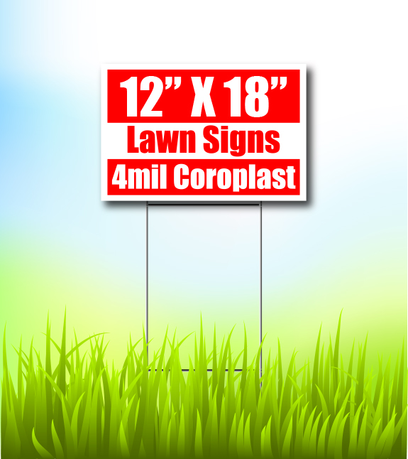 Printing Systems · Lawn Sign 12 x 18